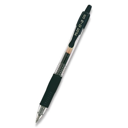 Papírenské zboží - Gelové pero "G-2", černá, 0,32mm, PILOT