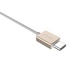 Papírenské zboží - USB-Kabel (2.0), USB C M- audio jack (3.5mm) F, 0.1m, reversible, gold, Apacer, box, DC150, APDC150C-1
