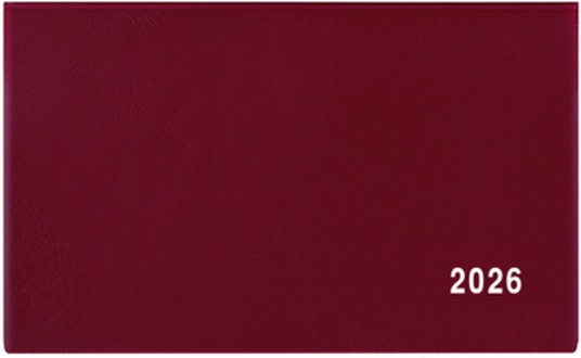Papírenské zboží - Týdenní diář - Cyril - PVC - bordó