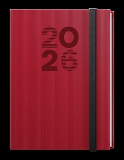 Papírenské zboží - Denní diář - David - Vigo - A5 - červená