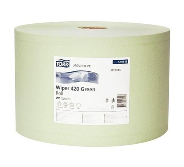 Papírenské zboží - Průmyslová papírová utěrka Tork 129243 Advanced Wiper 420 zelená 1500 útržků [1 ks]