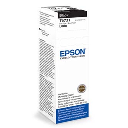 Papírenské zboží - Epson originální ink C13T67314A, black, 70ml, Epson L800