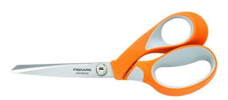 Papírenské zboží - Nůžky krejčovské, 21 cm, FISKARS "RazorEdge Softgrip", oranžové