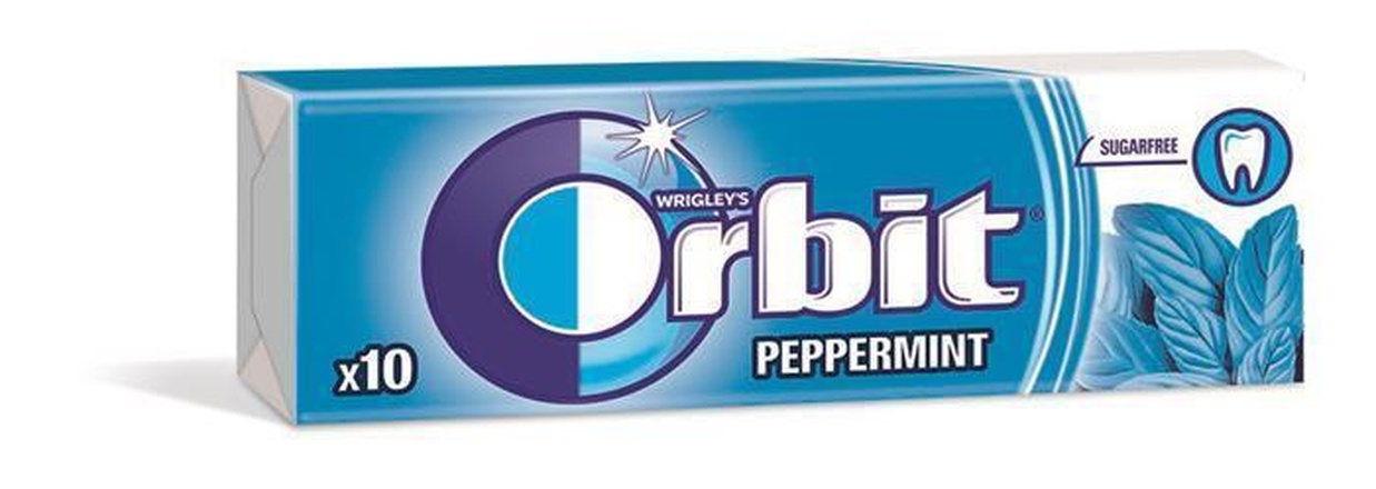 Papírenské zboží - Žvýkačky, 14g, ORBIT "Peppermint dragees"