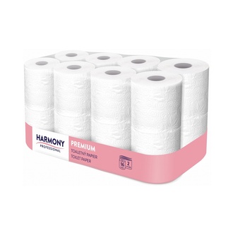 Papírenské zboží - Toaletní papír tissue 2vrstvý "Harmony Professional" 156 útržků [16 ks]