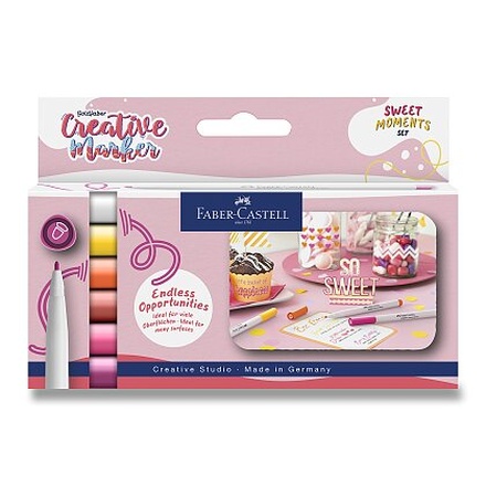 Papírenské zboží - Popisovače Faber-Castell Creative Sweet - 6 ks