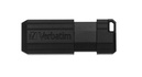 Papírenské zboží - USB-Stick „PinStripe“, schwarz, 64GB, USB 2.0, 10/4MB/sec, VERBATIM