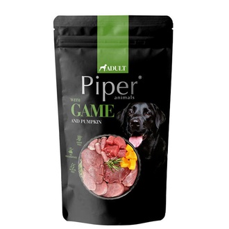 Papírenské zboží - NEW PIPER se zvěřinou a dýní, kapsička pro psy 150 g
