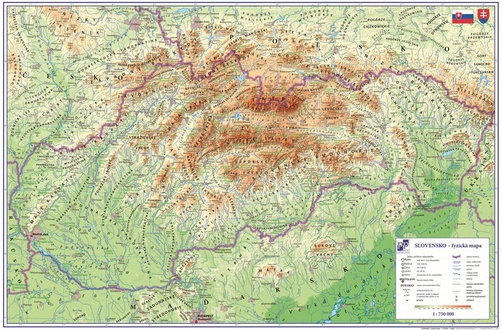 Papírenské zboží - Podložka na stůl 60x40cm Slovensko