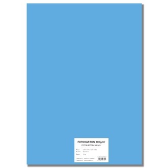 Papírenské zboží - Barevný karton EXTRA 300g 50x70cm světle modrý [10 listů]