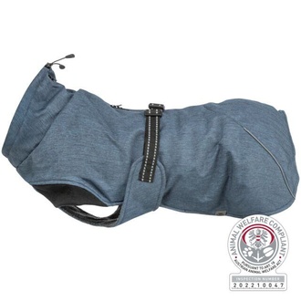 Papírenské zboží - Zateplený zimní kabátek RIOM, tmavá modráM:50cm, hruď:48-72cm, krk: do 50cm