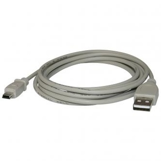Papírenské zboží - Kabel USB (2.0), USB A M- USB mini M (5 pin), 3m, černý