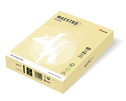 Papírenské zboží - MAESTRO color PASTELL 160g 250 listů Yellow - YE23