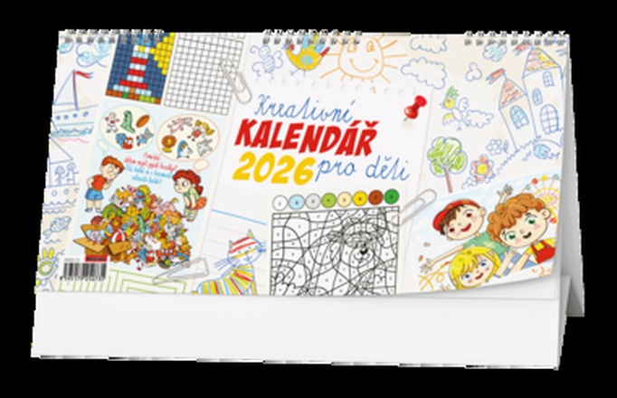 Papírenské zboží - Stolní kalendář - Kreativní kalendář pro děti