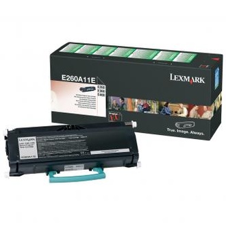 Papírenské zboží - Lexmark originální toner E260A11E, black, 3500str., return, Lexmark E260, E360, E460, O