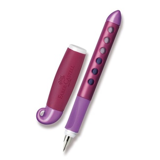 Papírenské zboží - Plnicí pero Faber-Castell  Scibolino pro praváky, malinová 