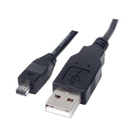 Papírenské zboží - Kabel USB (2.0), USB A M- 4 pin M, 1.8m, černý, HIROSE