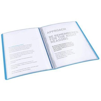 Papírenské zboží - Katalogová kniha Esselte VIVIDA měkká, 20 kapes, VIVIDA Modrá