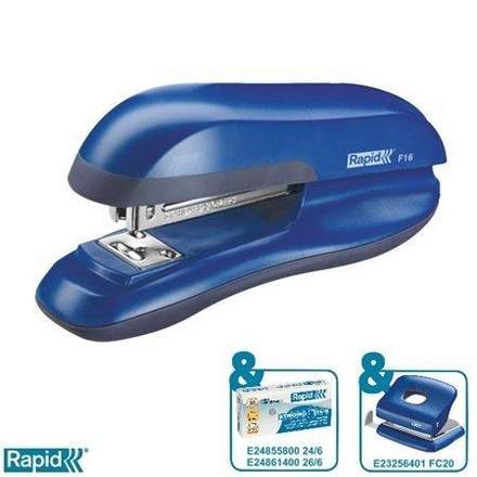 Papírenské zboží - Stolní sešívačka Rapid F16, Tmavě modrá