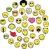 Papírenské zboží - Stampo Smiley Smileys Stempel, 38 Stk