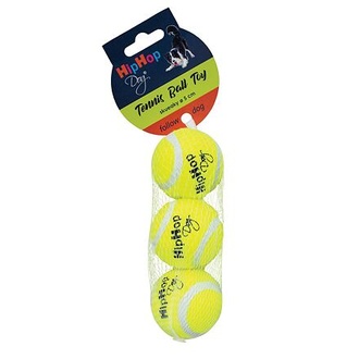Papírenské zboží - Tenisový míč pískací 5 cm (3 ks v bal.) HIPHOP DOG 