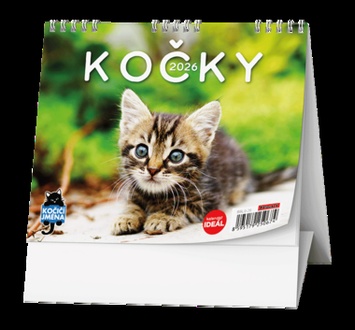 Papírenské zboží - Stolní kalendář - IDEÁL - Kočky /s kočičími jmény/