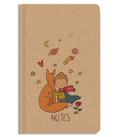 Papírenské zboží - Notes linkovaný - A5 - kraft - Princ