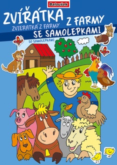 Papírenské zboží - Omalovánka - A4 - se samolepkami - Zvířátka z farmy