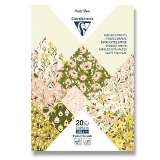 Papírenské zboží - Sada papírů Clairefontaine Origami Spring A4