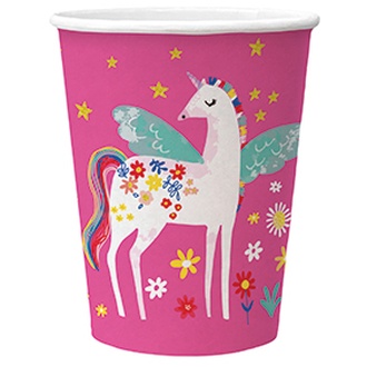 Papírenské zboží - Papírový kelímek PAW Eco 250 ml Fairy Unicorn [8 ks]