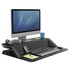 Papírenské zboží - Workstation, Sit-Stand Lotus, schwarz, Kunststoff-Metall, Fellowes