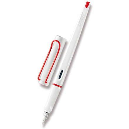Papírenské zboží - Lamy Joy White + Red kaligrafické plnicí pero, hrot 1,5 mm