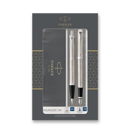 Papírenské zboží - Parker IM Stainless Steel CT sada plnicí a kuličkové pero