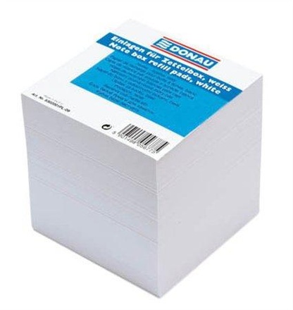 Papírenské zboží - Papírové bločky v kostce, 90x90x90, DONAU