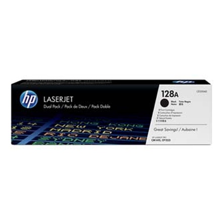 Papírenské zboží - HP originální toner CE320AD, black, 4000 (2x2000)str., HP 128A, HP LaserJet Pro CP1525n,