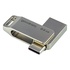 Papírenské zboží - Goodram USB flash disk, USB 3.0 (3.2 Gen 1), 64GB, ODA3, silbern, ODA3-0640S0R11, USB A / USB C, mit einer drehbaren Kappe