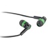 Papírenské zboží - Defender Pulse 420, sluchátka s mikrofonem, bez ovládání hlasitosti, černo-zelená, špunto