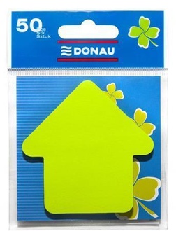 Papírenské zboží - Samolepicí bloček ve tvaru šipky, 50 lístků, DONAU, zelený