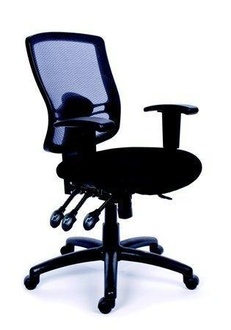 Papírenské zboží - Ergonomická kancelářská židle, síť.textilie, síť.opěrák, chromovaná základna,MaYAH,"Creati