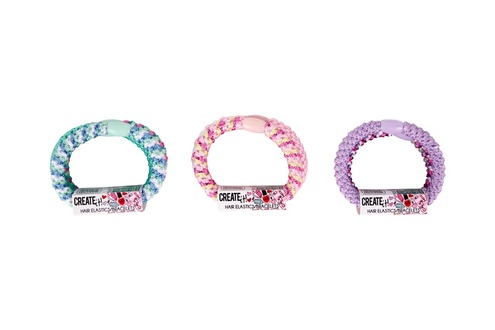 Papírenské zboží - Gumičky do vlasů, 3ks, 3 druhy