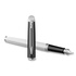 Papírenské zboží - Waterman Hémisphere Colour Blocking Black & White CT Füllfederhalter, Feder F