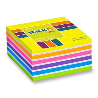 Papírenské zboží - Samolepicí bloček Hopax Stick’n Notes Neon žlutý