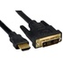 Papírenské zboží - Video-Kabel DVI (18+1) M - HDMI M, 2m, goldene Konnektoren, schwarz, Logo