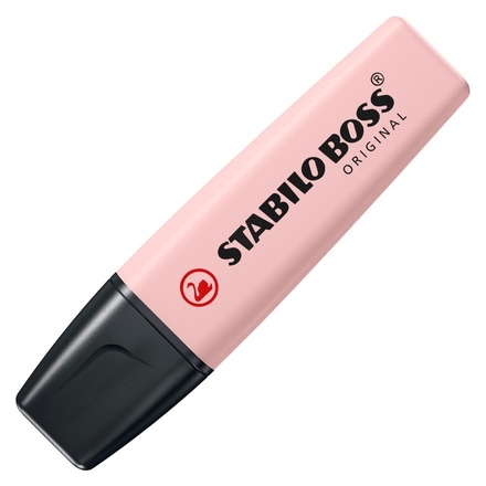 Papírenské zboží - Zvýrazňovač "BOSS original NatureCOLORS Wildflowers", blush růžová, 2-5 mm, STABILO 70/128