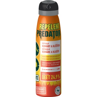 Papírenské zboží - Predator Repelent Forte Deet 24,9% repelentní sprej odpuzuje komáry a klíšťata 150 ml