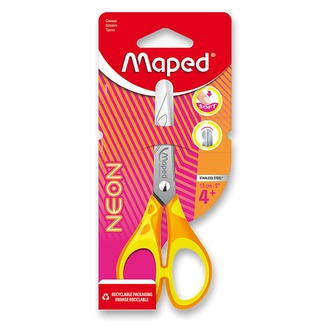 Papírenské zboží - Nůžky Maped Pulse Soft Neon 13 cm, blistr, mix barev