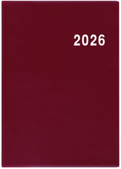 Papírenské zboží - Týdenní diář - Ladislav - PVC - bordó