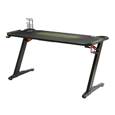 Papírenské zboží - ULTRADESK Herní stůl SPACE XXL GREEN, 154x61 cm, 78 cm, RGB podsvícení s dotykovým panele