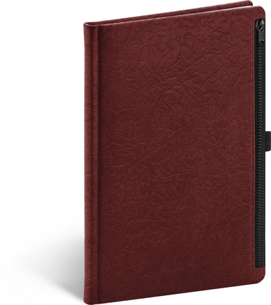 Papírenské zboží - Notes Hardy červený, linkovaný, 13 × 21 cm