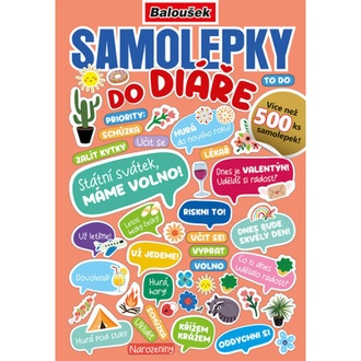 Papírenské zboží - Samolepkový sešit - Samolepky do diáře